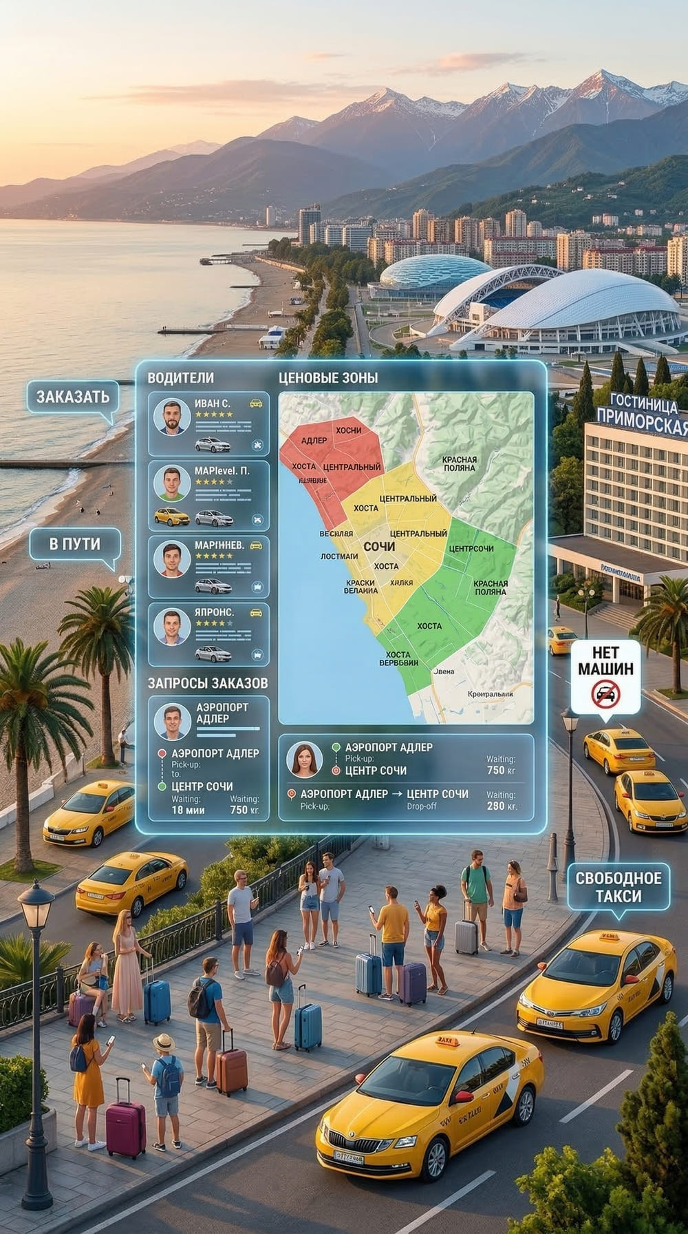 Сервис такси в Сочи
