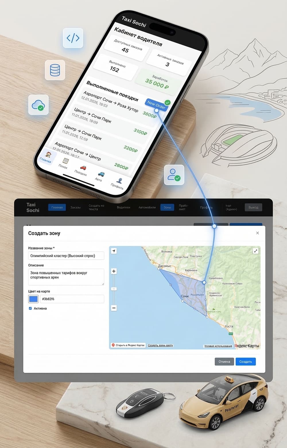 Сервис такси в Сочи